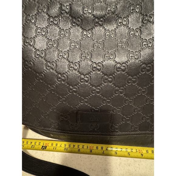 Gucci GG Guccissima Large Laptop Messenger bag in leather - Picture 4 of 12